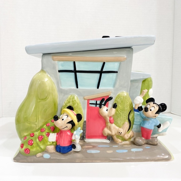 NEW Disney Direct Mickey and friends urban house cookie jar